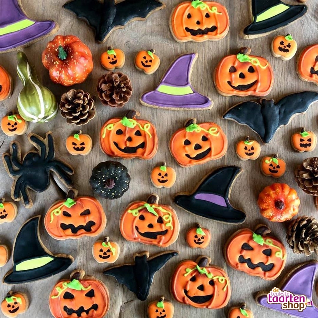 Halloween Pompoen Koekjes