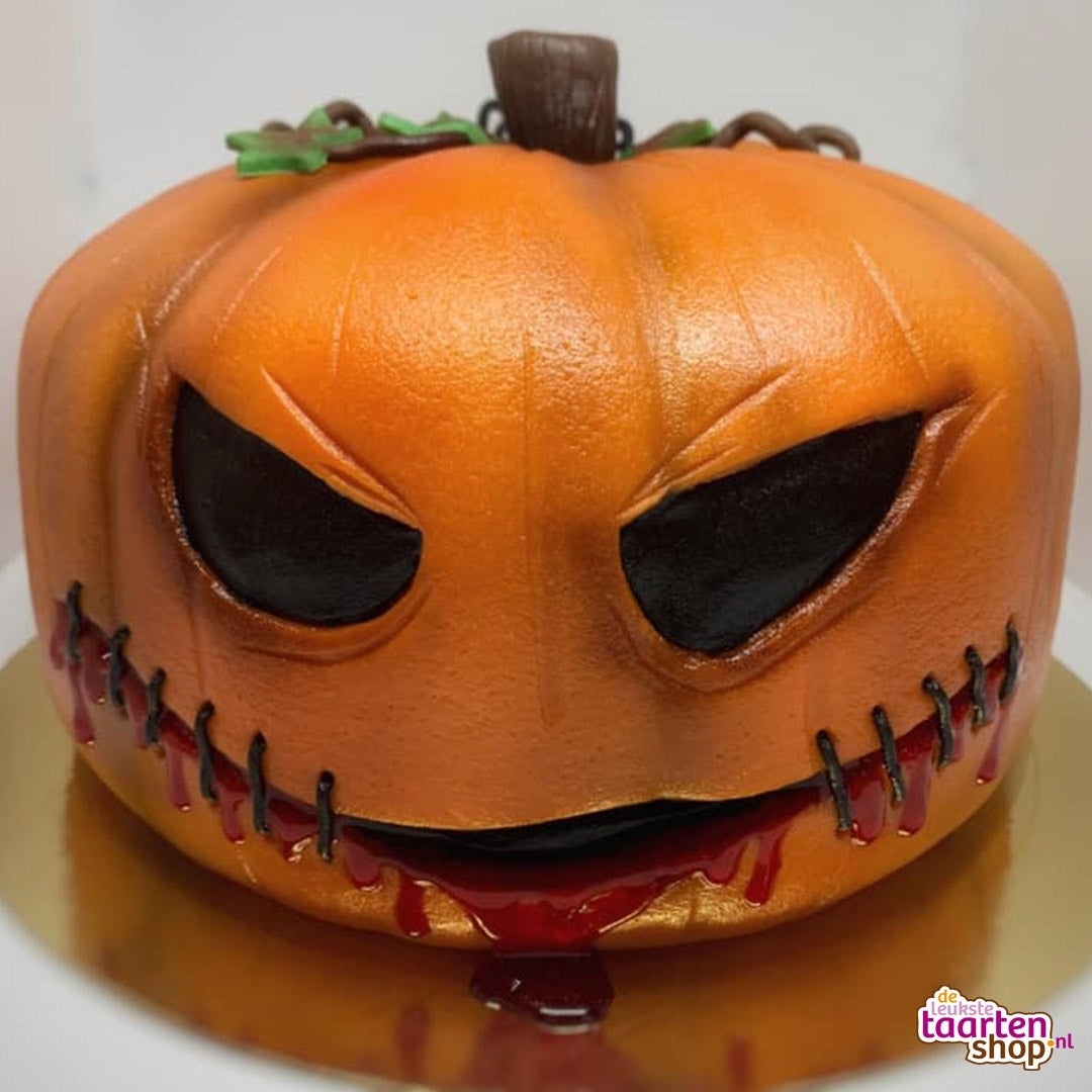 Halloween Pompoen Taart