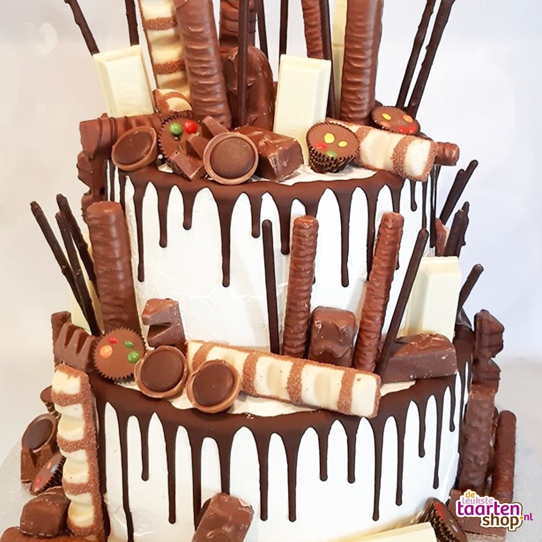 Chocolade drip taart door Helene Langebeeke
