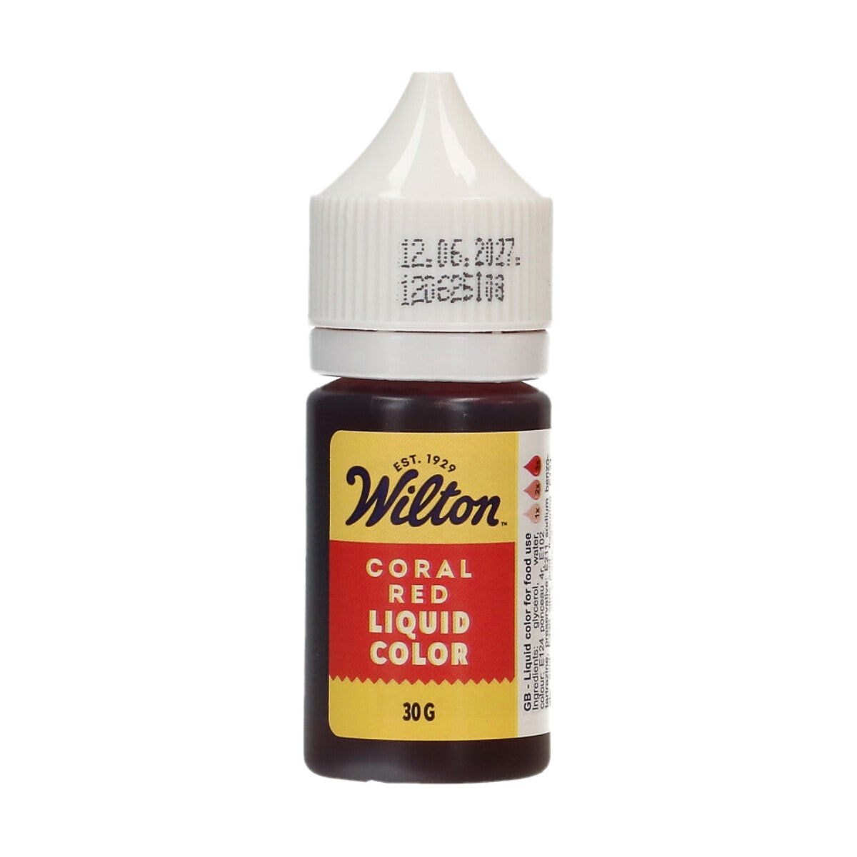 Wilton Vloeibare Kleurstof Koraal Rood 30g
