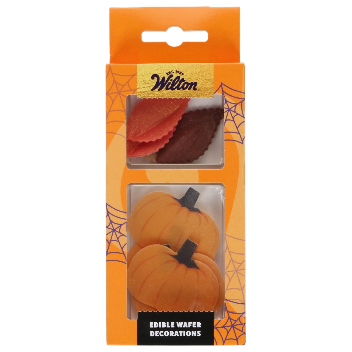 Wilton Eetbare Papieren Decoraties Herfstbladeren en Pompoenen set/10
