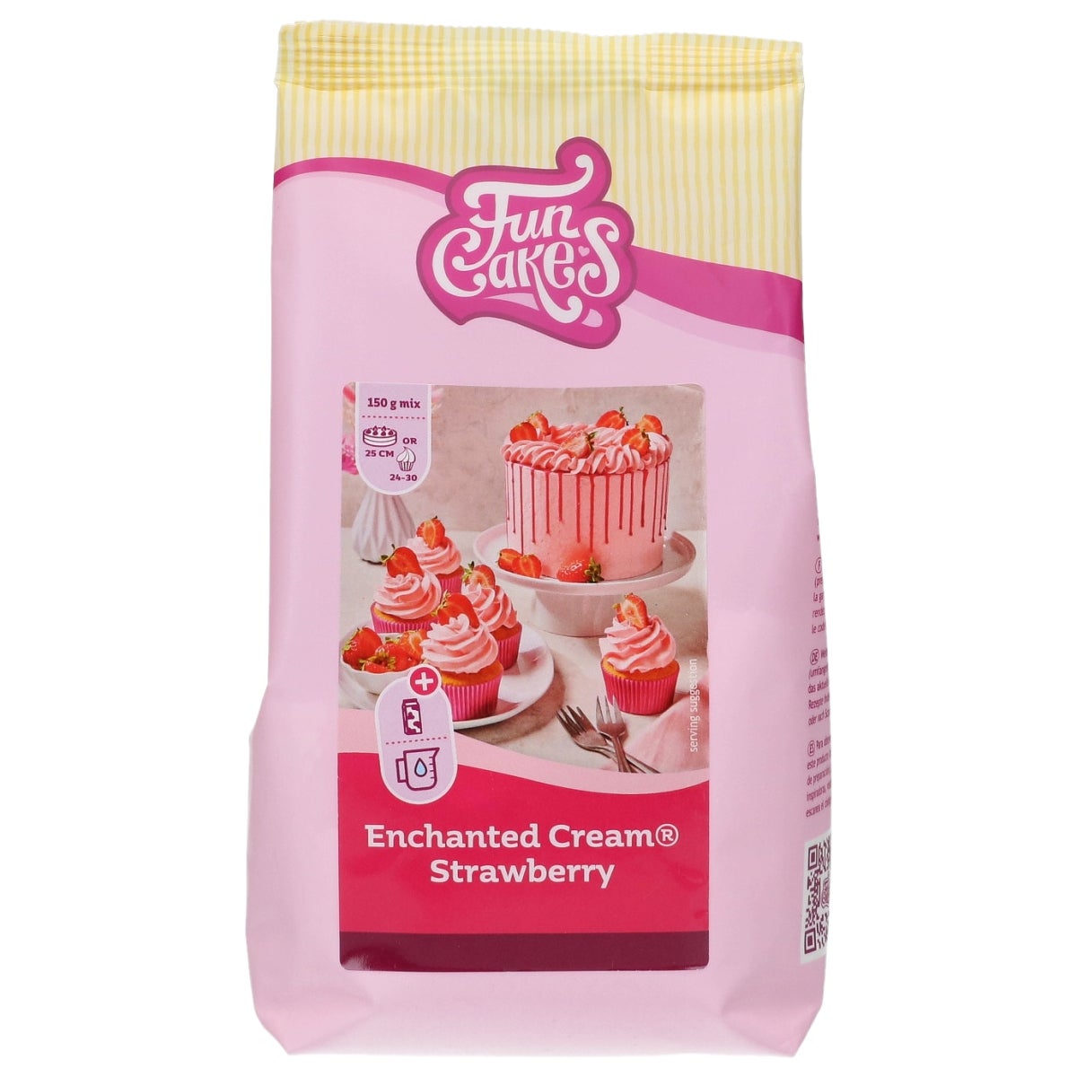 FunCakes Mix voor Enchanted Cream® Aardbei 450g