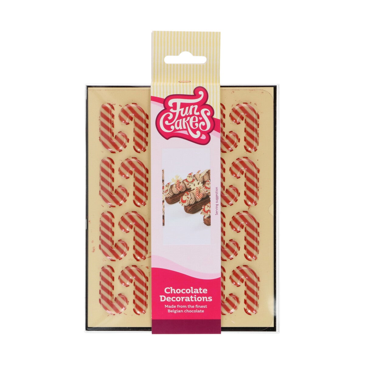 FunCakes Chocolade Decoratie Zuurstokken set/24