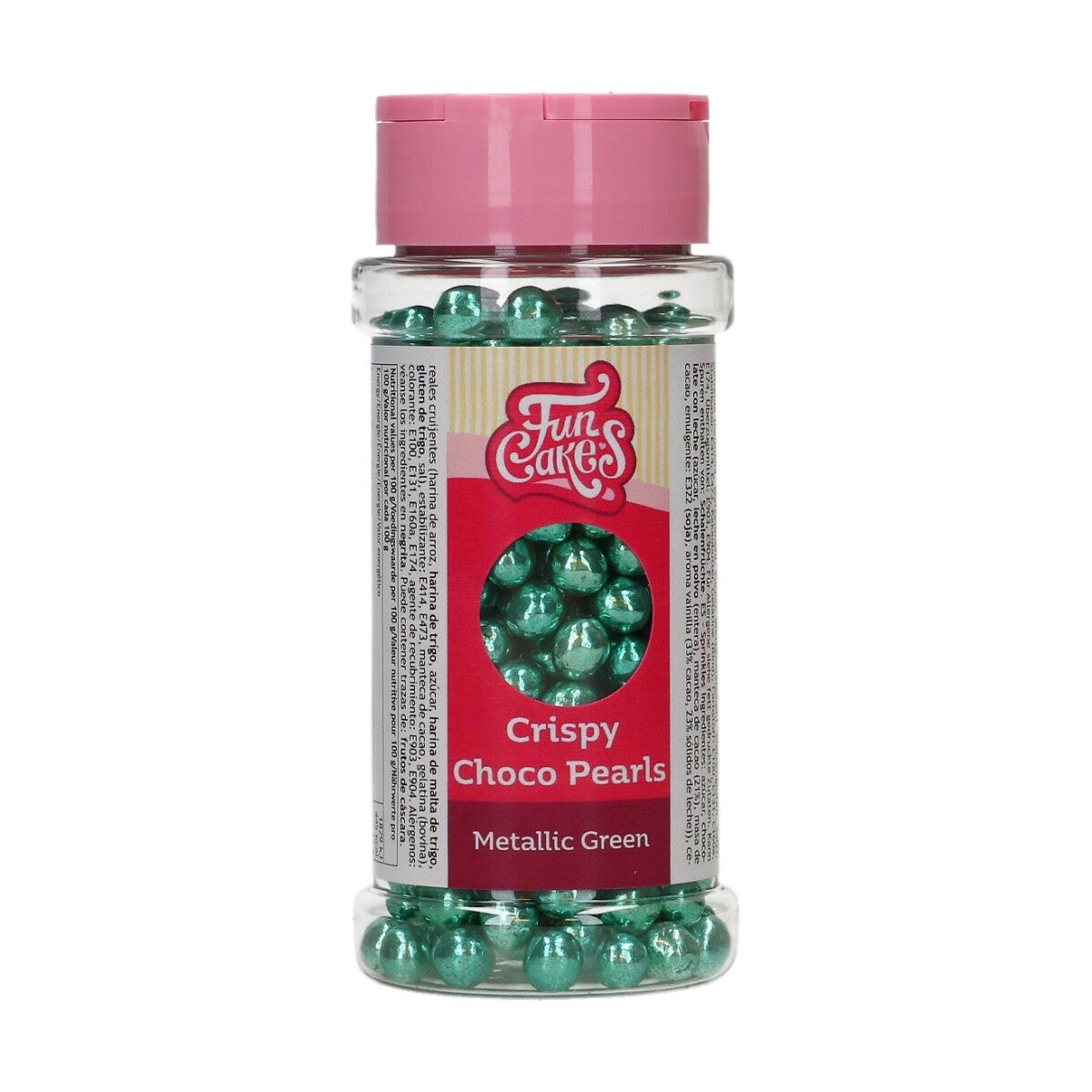 FunCakes Crispy Choco Pearls Metallic Groen 60g BBD Discount