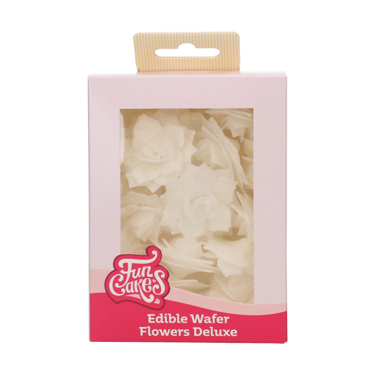 FunCakes Eetbare Papieren Bloemen Deluxe Roos Rosalia Wit Medium pk/15