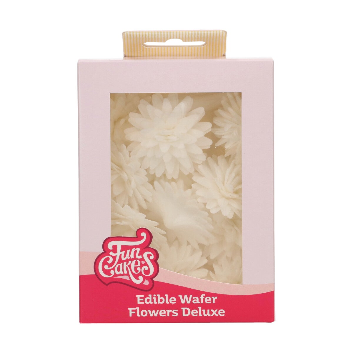 FunCakes Eetbare Papieren Bloemen Deluxe Pompom/Madelief Wit Medium pk/12