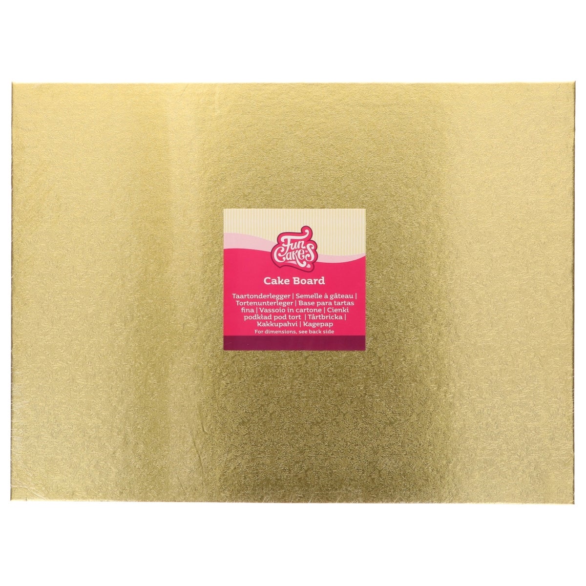 FunCakes Cake Board Rechthoek Goud 40x30cm