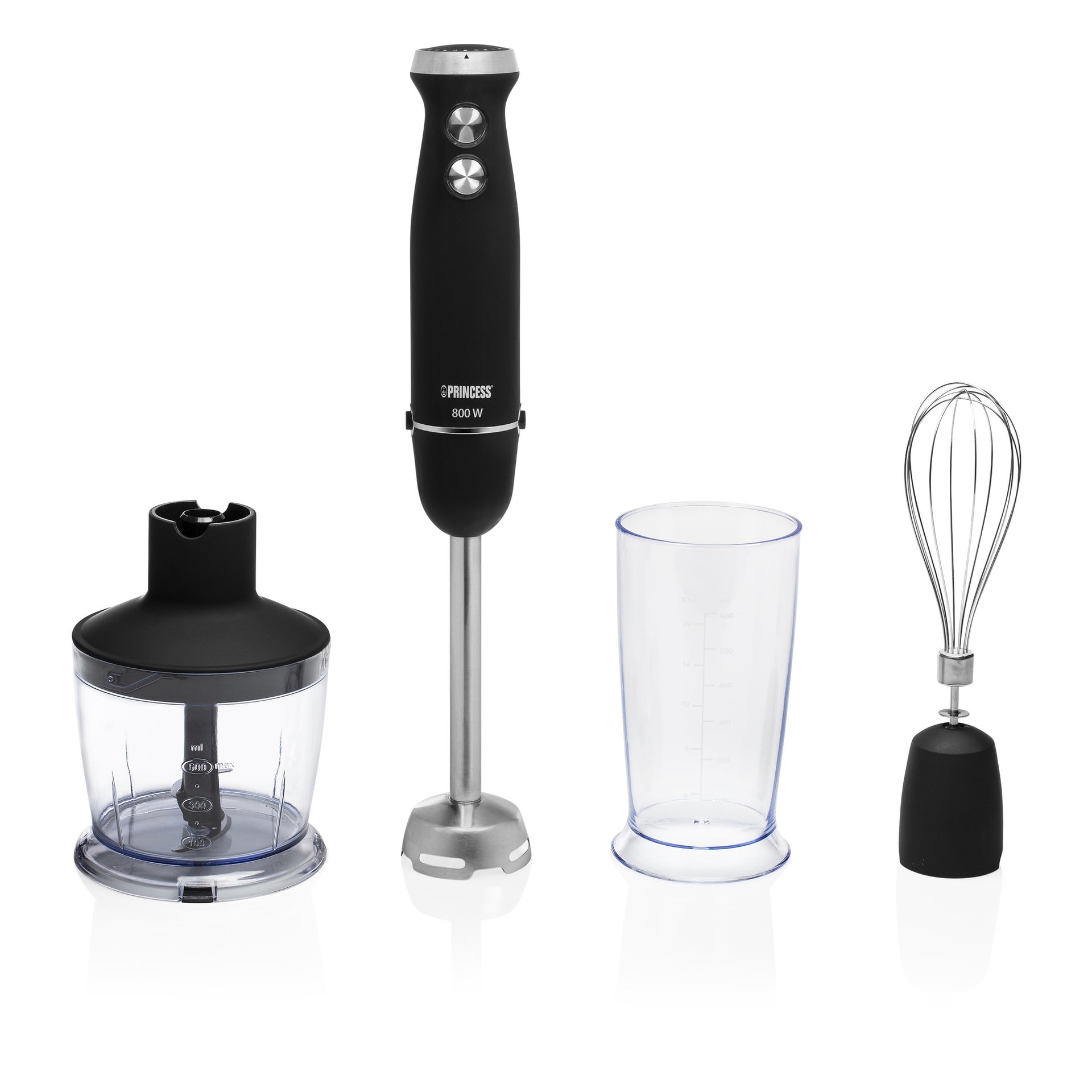Princess Staafmixer Zwart set/4