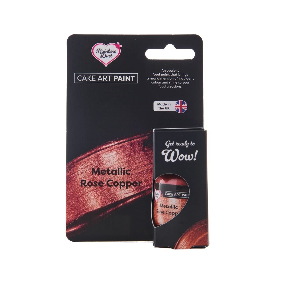 Rainbow Dust Cake Art Paint Metallic Paint Rosé Koper 25g