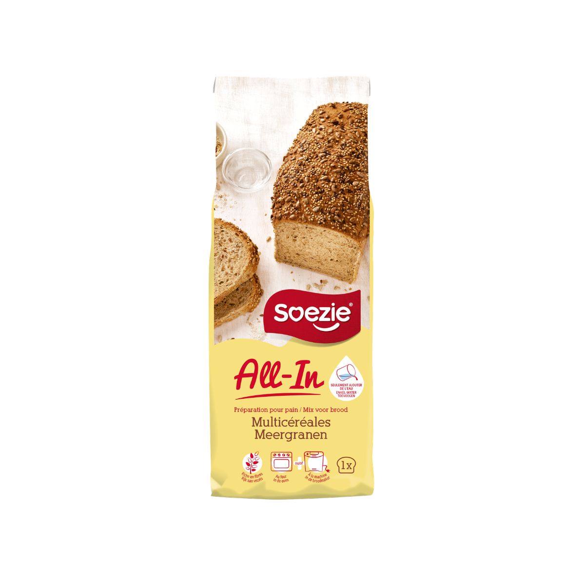 Soezie All-in Meergranen Brood Mix 500g