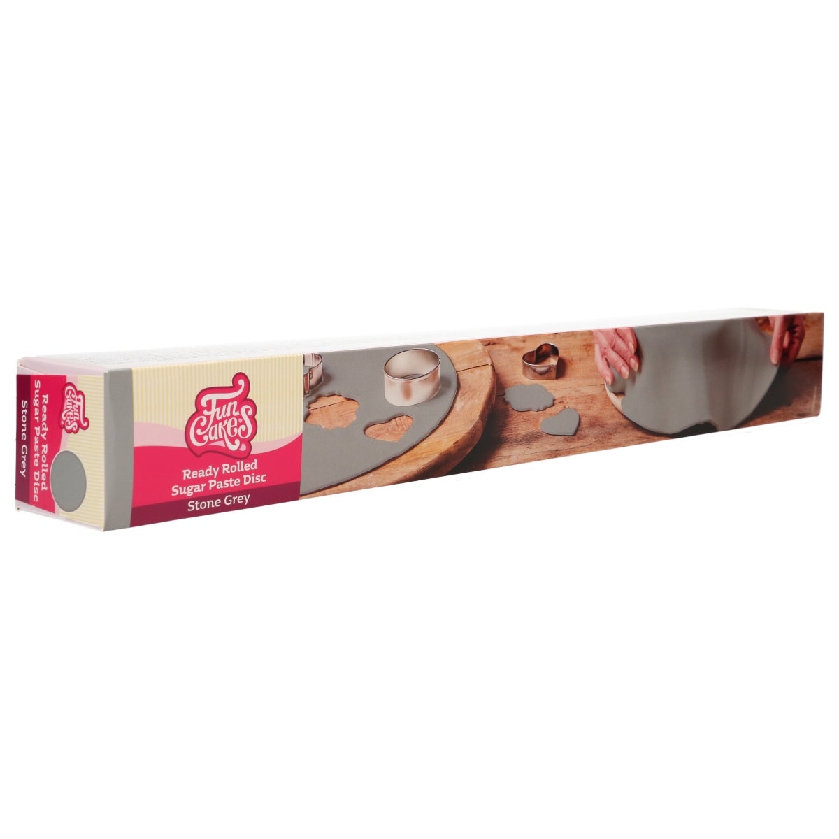 FunCakes Ready Rolled Disc Fondant Stone Grey