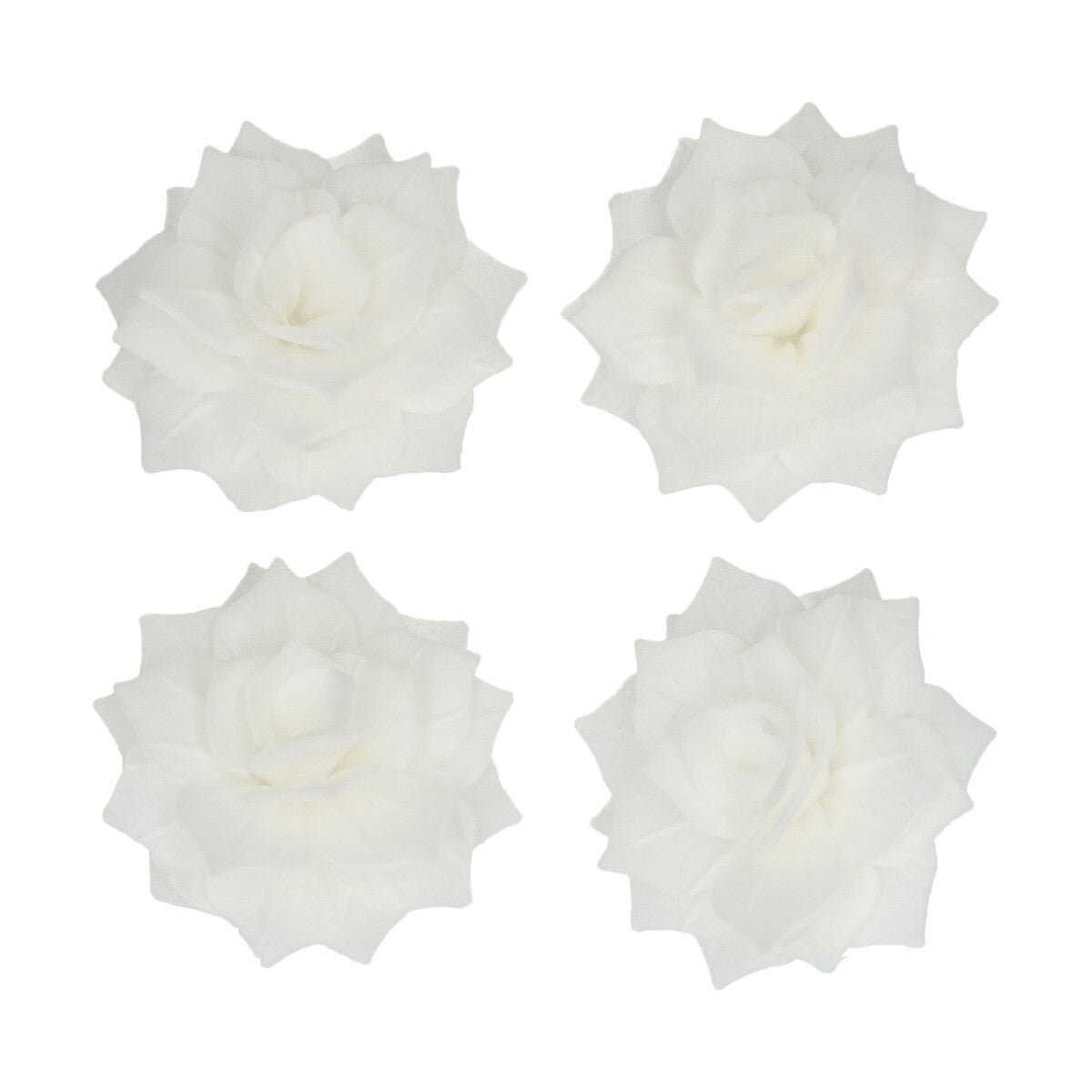 FunCakes Eetbare Papieren Bloemen Deluxe Roos Rosalia Wit Medium pk/15