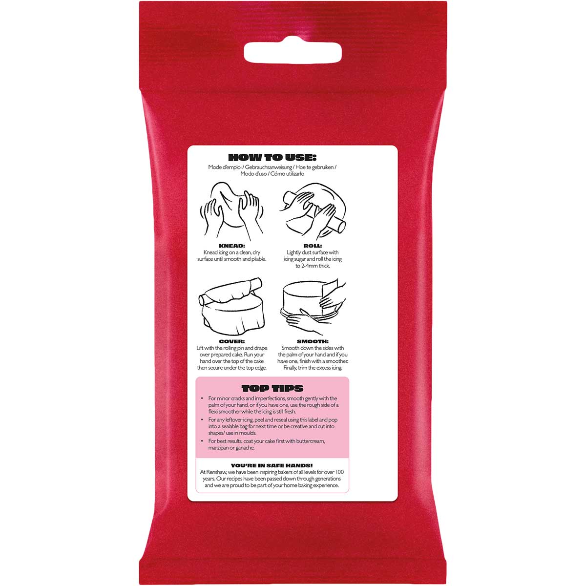 Renshaw Fondant Roze 250g