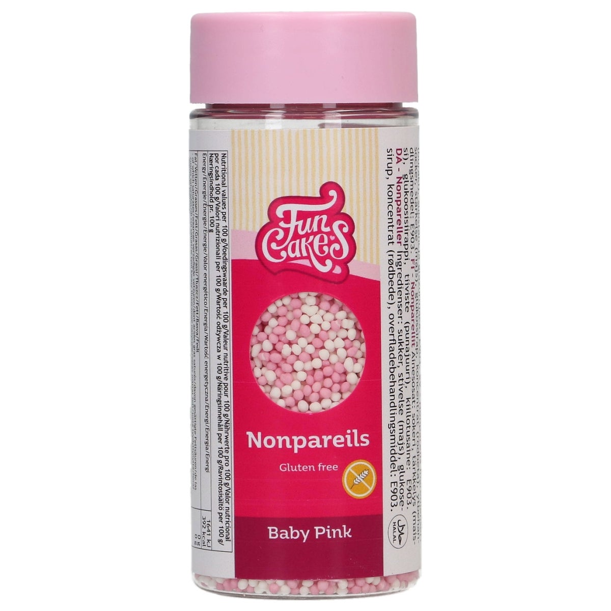 FunCakes Glutenvrije Nonpareils Baby Pink Mix 80 g
