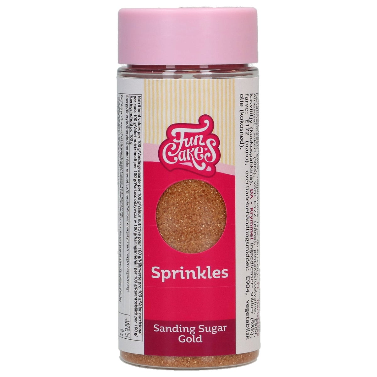 FunCakes Sanding Sugar Goud 80g