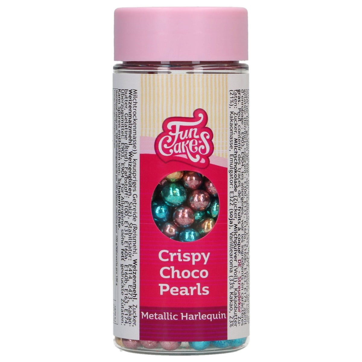FunCakes Crispy Choco Pearls - Metallic Harlequin 60g