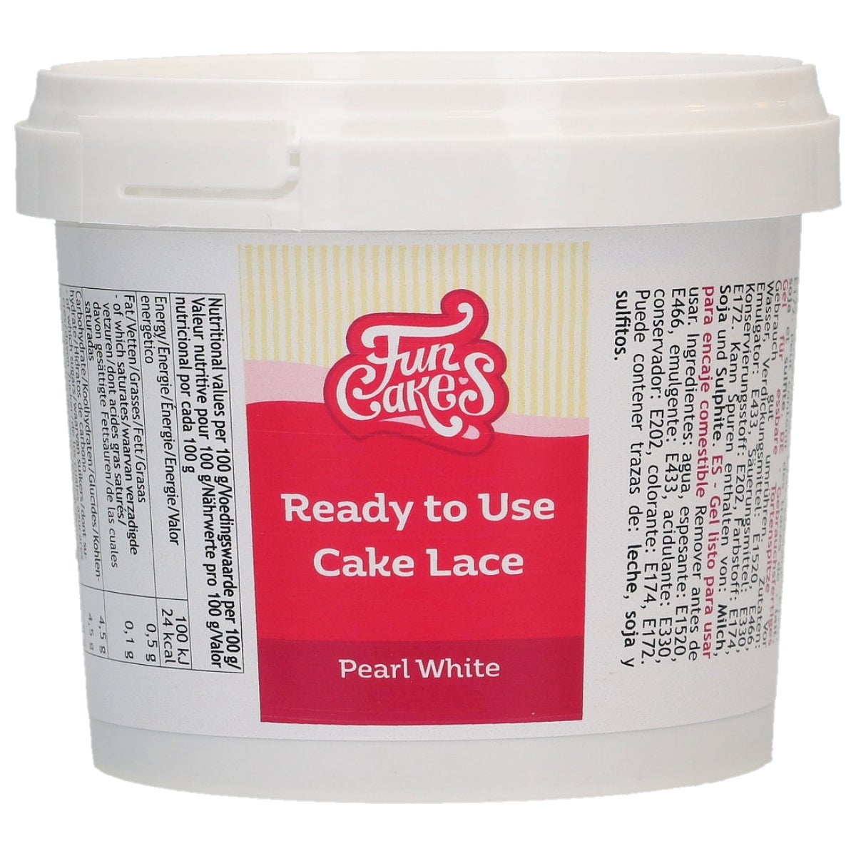 FunCakes Cake Lace Ready to Use Parelwit 200g