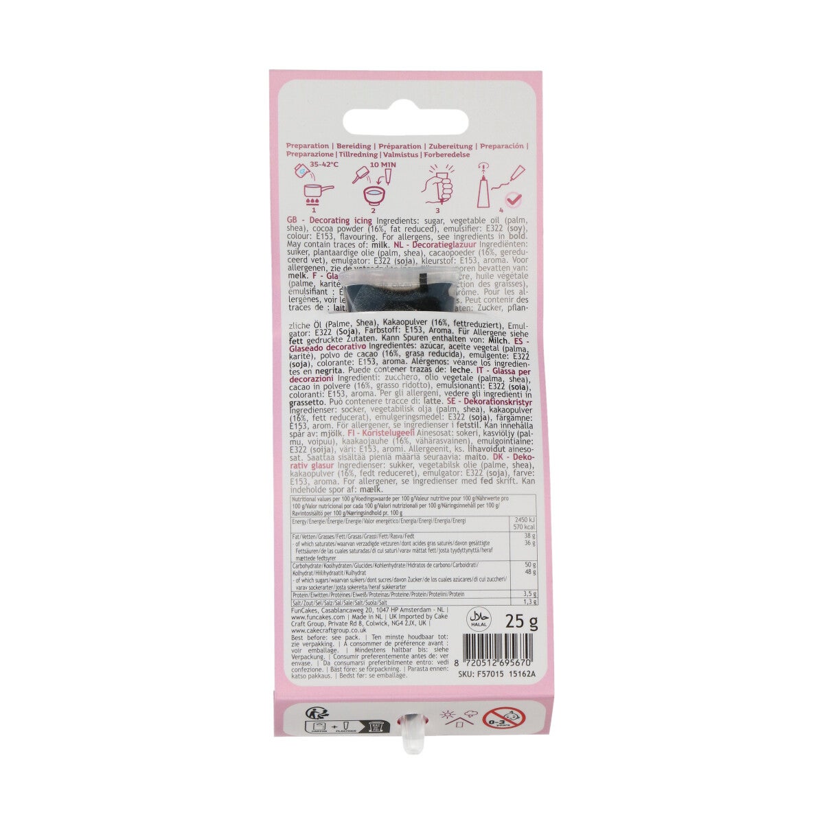 FunCakes Choco Writer Zwart 25g