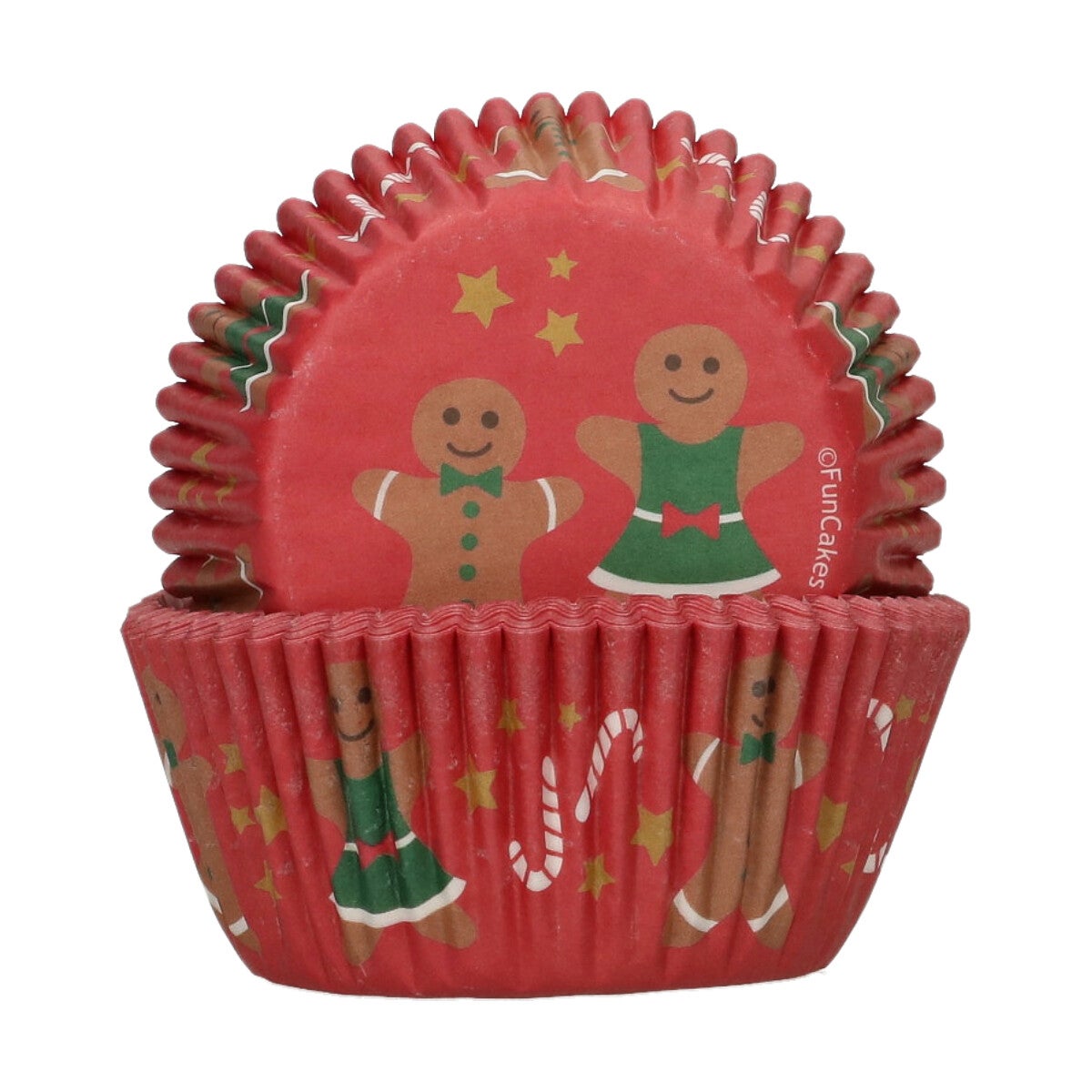 FunCakes Baking Cups Gingerbread pk/48