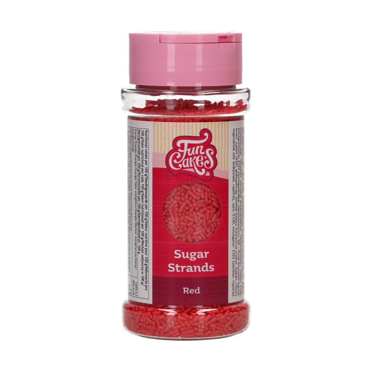 FunCakes Sugar Strands Rood 80 g