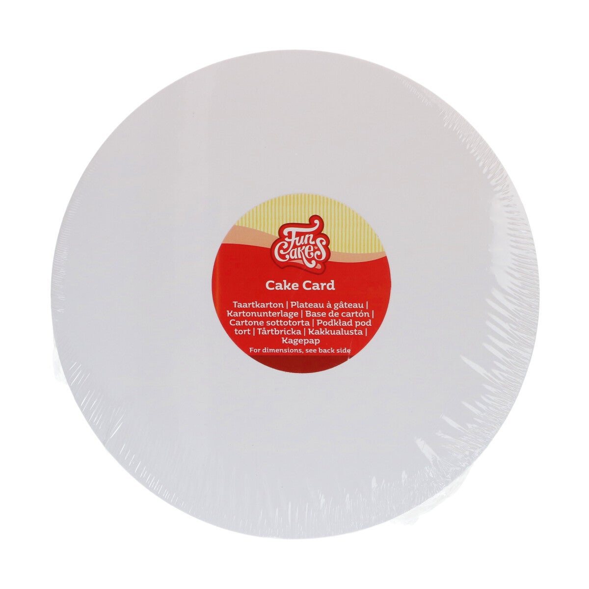 FunCakes Taartkartons Vetvrij Rond Ø20cm pk/250