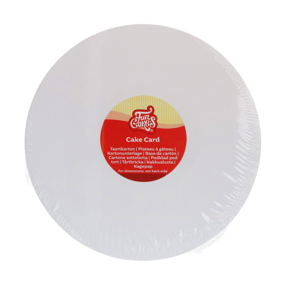 FunCakes Vetvrij Karton Rond 24 cm pk/250