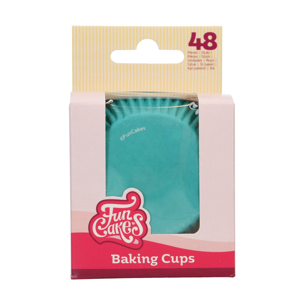 FunCakes Cupcakevormpjes Turquoise pk/48