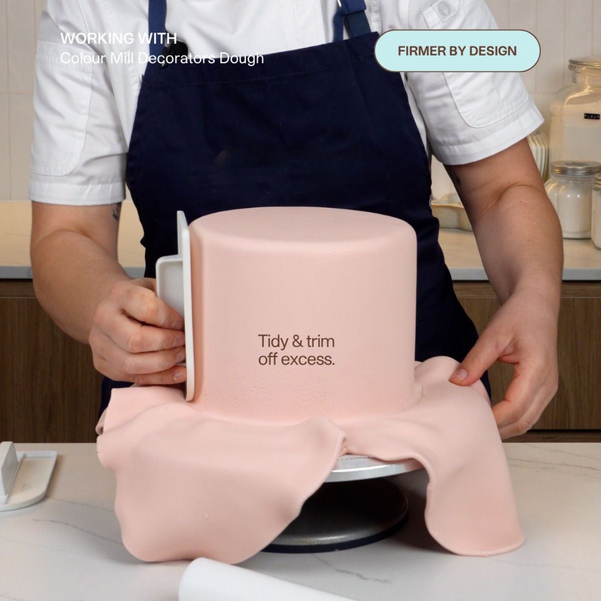 Colour Mill Fondant Decorators Dough Baby Pink 250g
