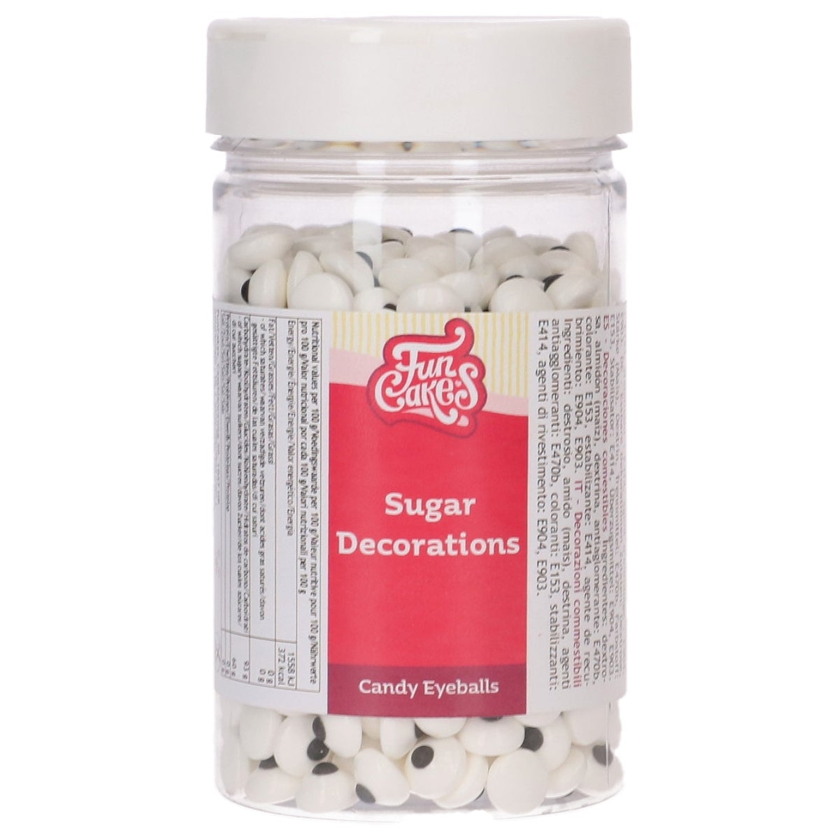 FunCakes Grootverpakking Suikerdecoraties Oogballen 200g