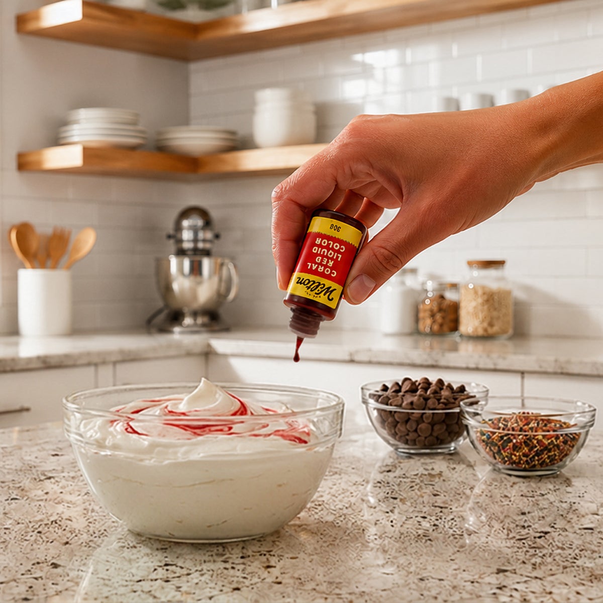 Wilton Vloeibare Kleurstof Koraal Rood 30g