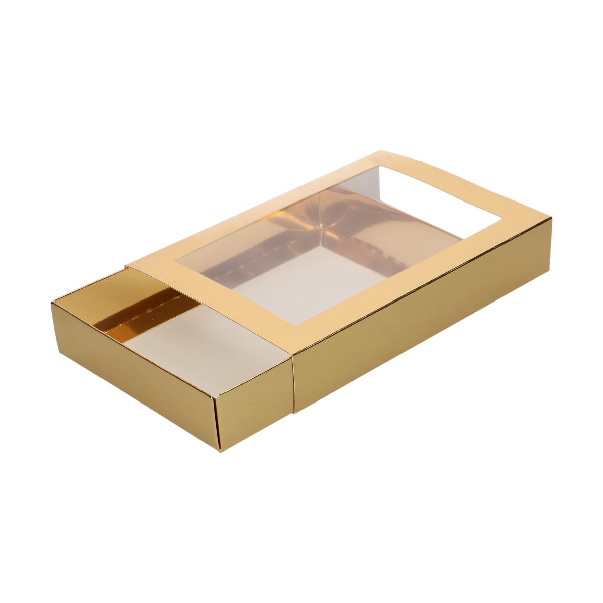 FunCakes Chocoladeletterdoos Goud/Wit 20x14x3,5cm pk/10