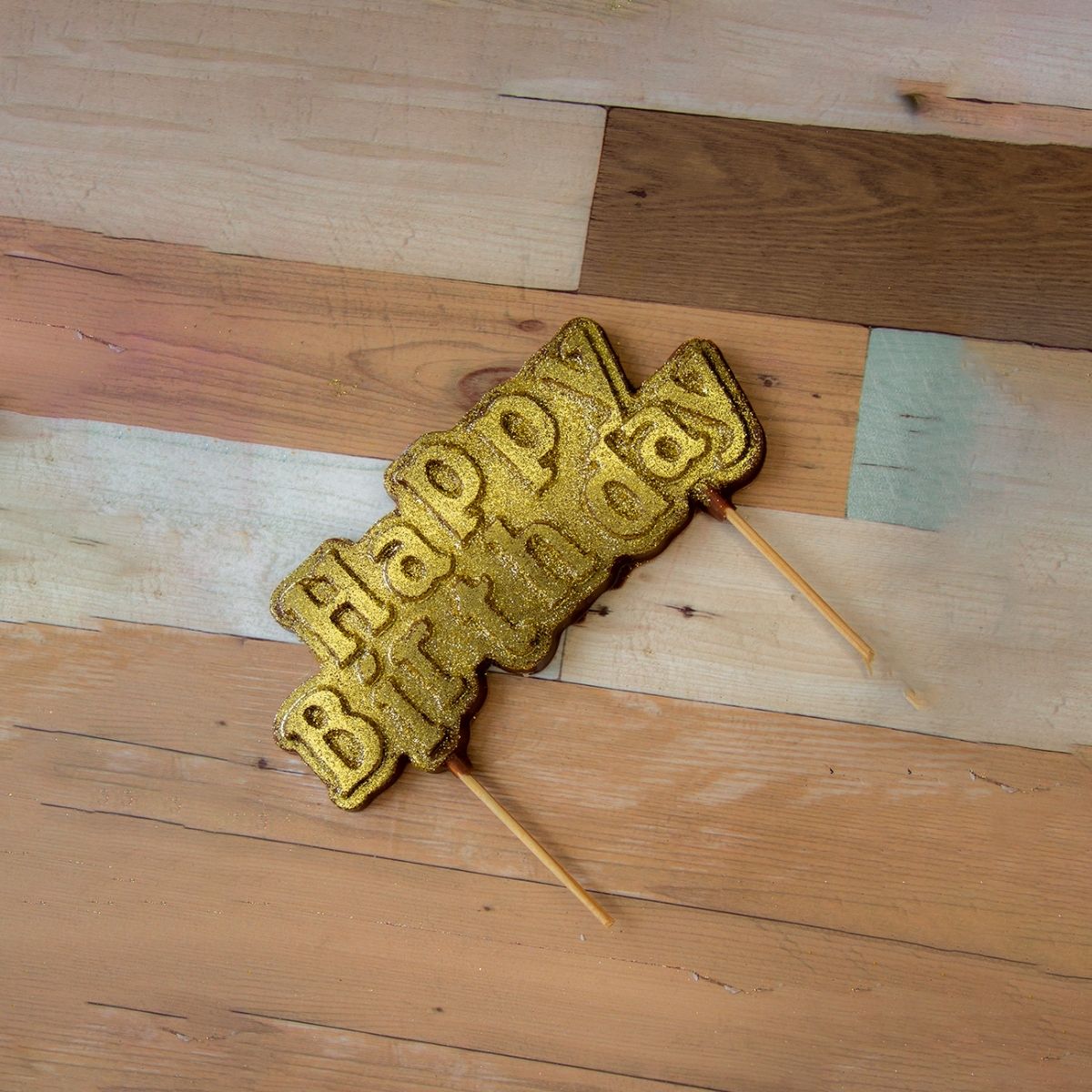 BWB Chocolade Mal Cake Topper - Happy Birthday