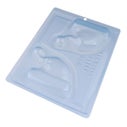 BWB Chocolate Mould 3 delig Kerstmuts