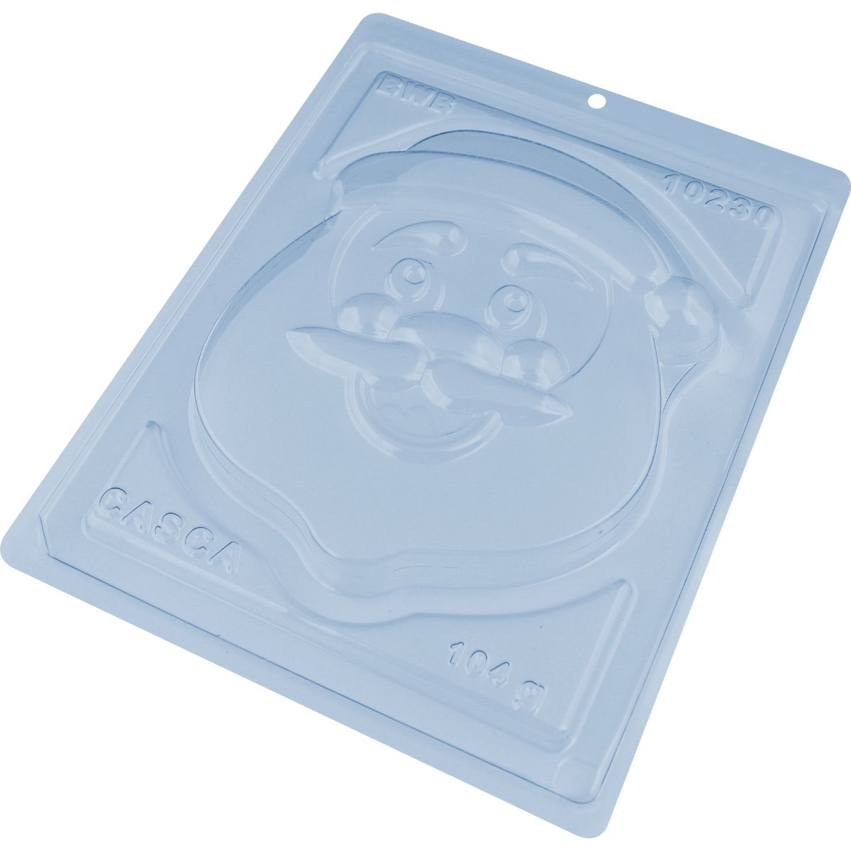BWB Chocolate Mould 3 delig Kerstman Gezicht