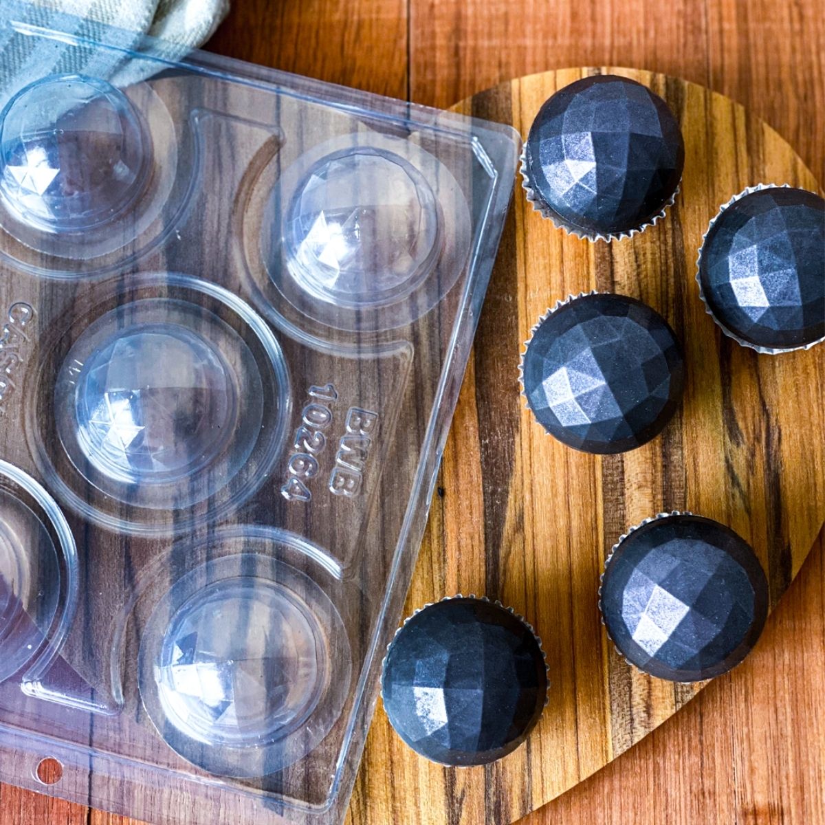 BWB Chocolade Mal 3-delig - Geometrische Bol 50mm