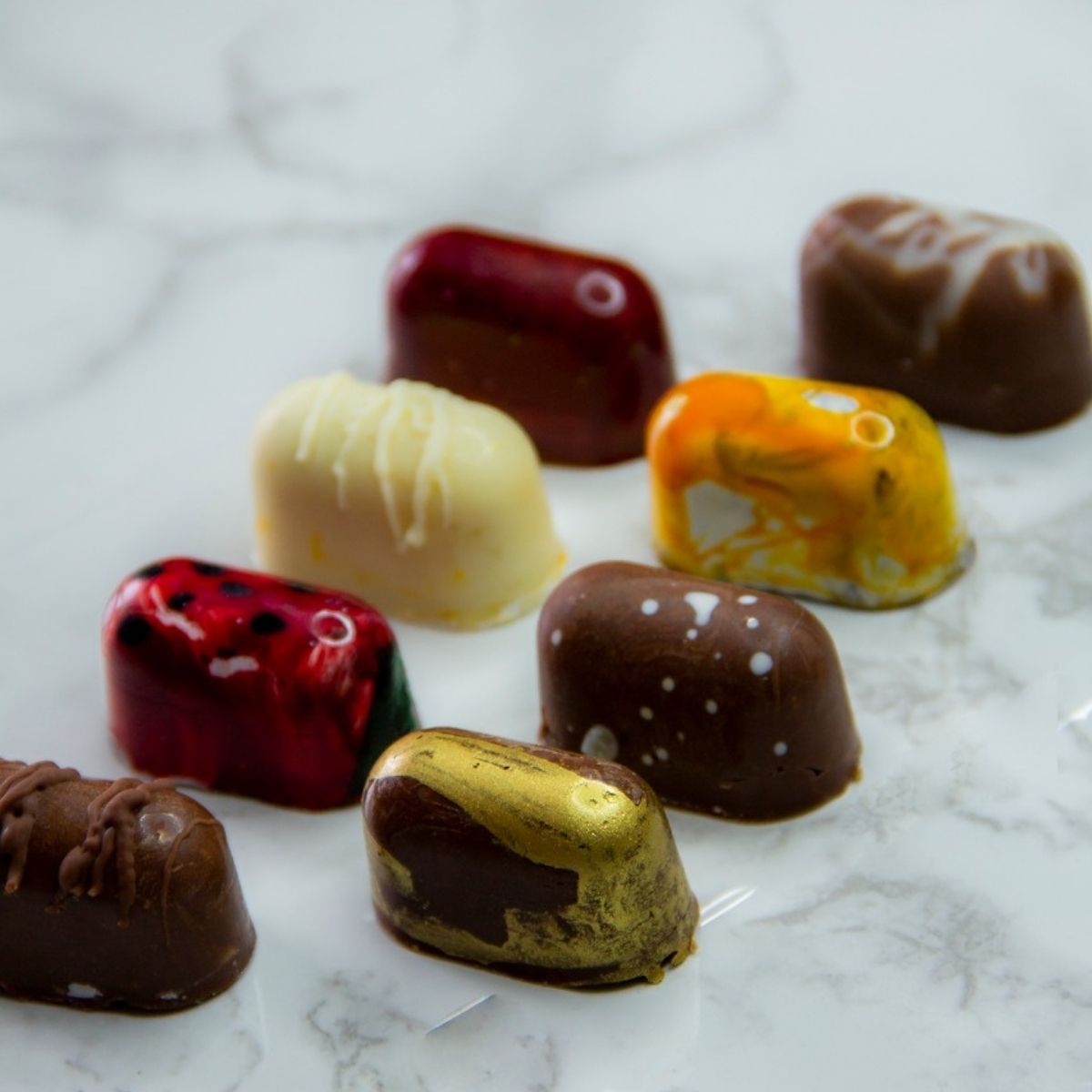 BWB Chocolade Mal 3-delig - Langwerpige Mini Truffel