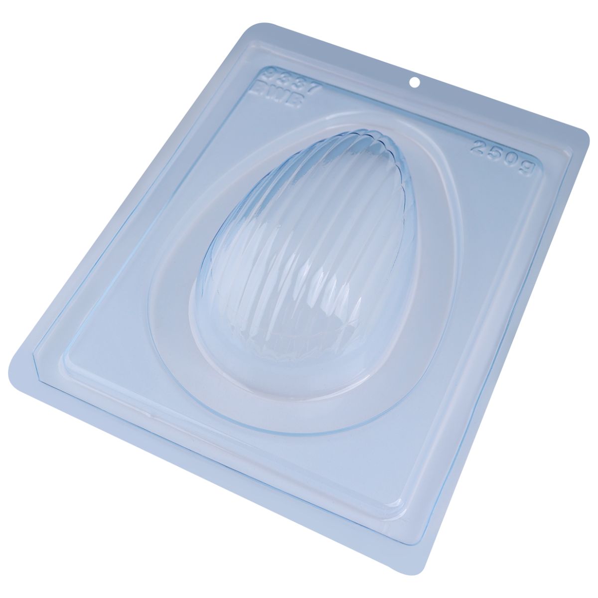 BWB Chocolate Mould 3 delig Getextureerd Groot Ei Waves