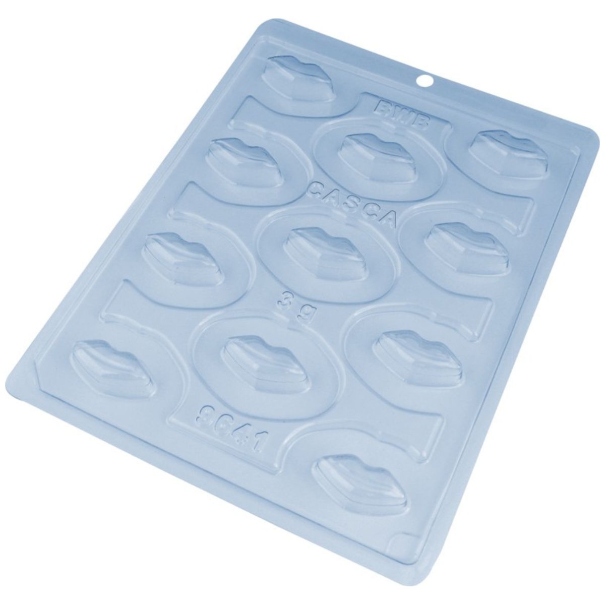BWB Chocolate Mould 3 delig Lippen Bonbons 11 Vakken