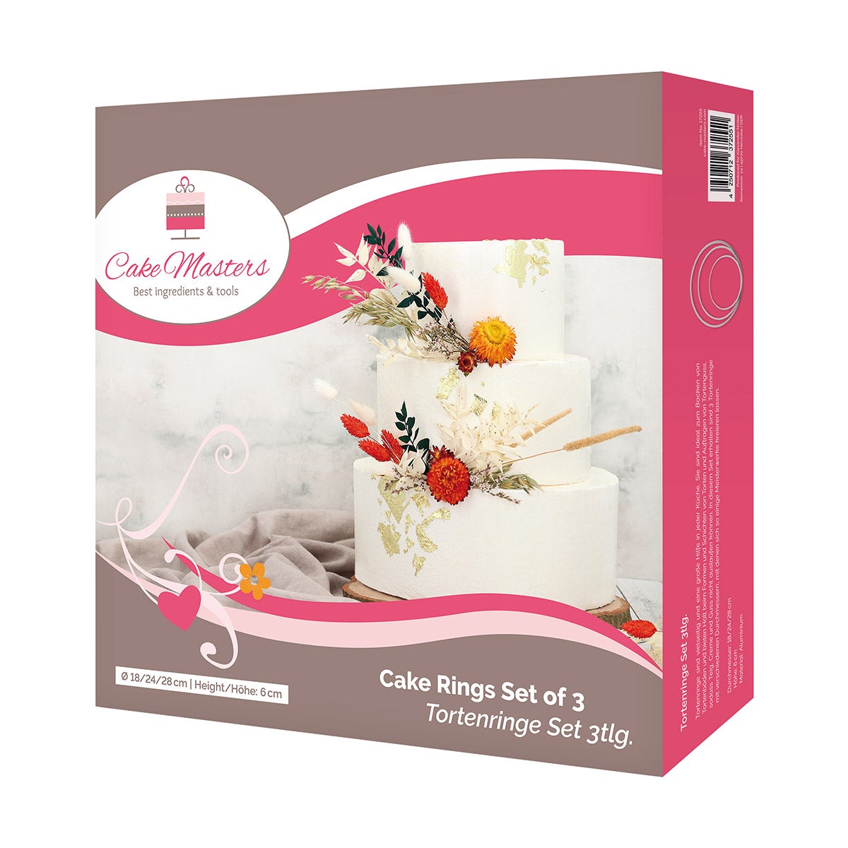 Cake-Masters Cakeringen 18/24/28cm Set/3
