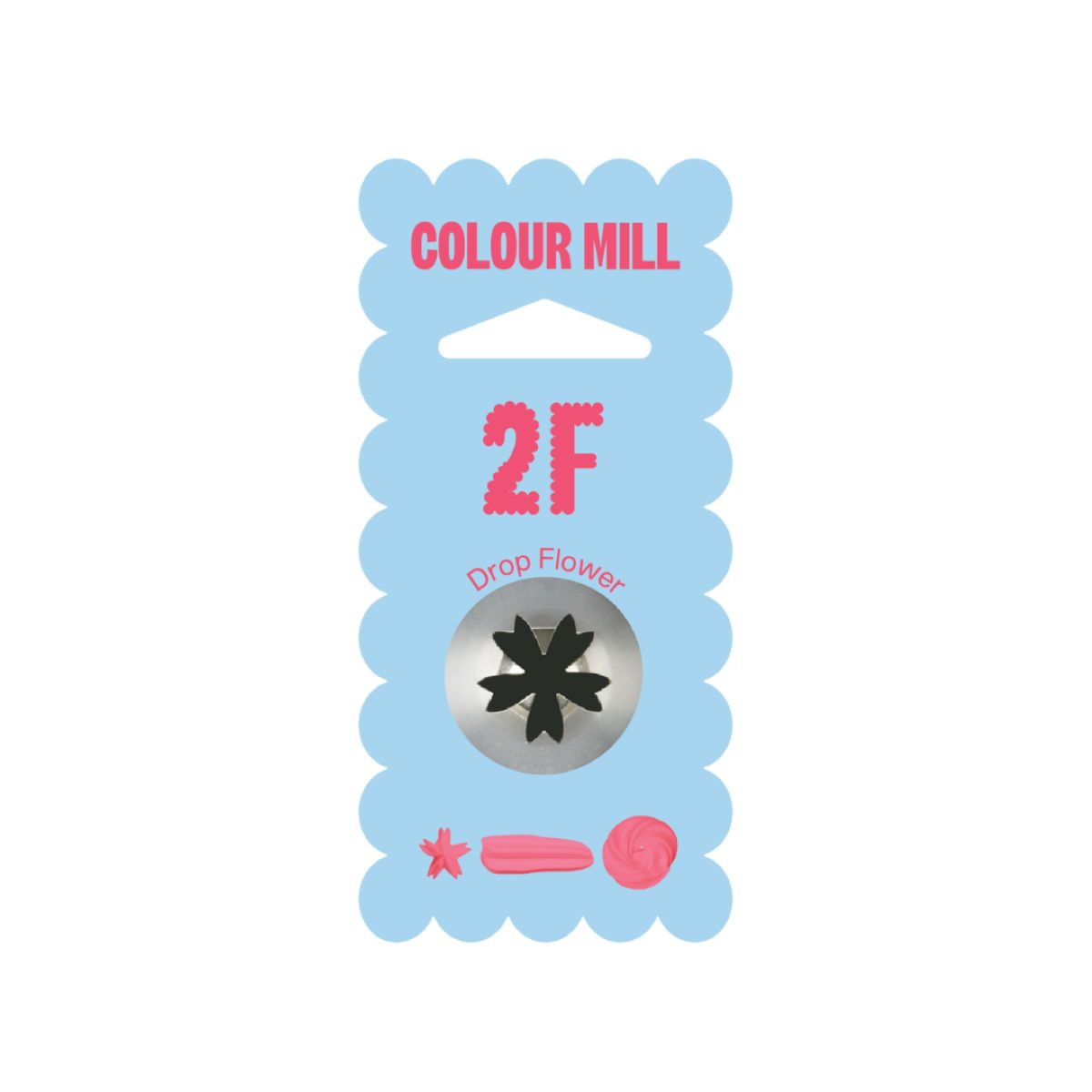 Colour Mill Piping Tip - 2F M Drop Flower