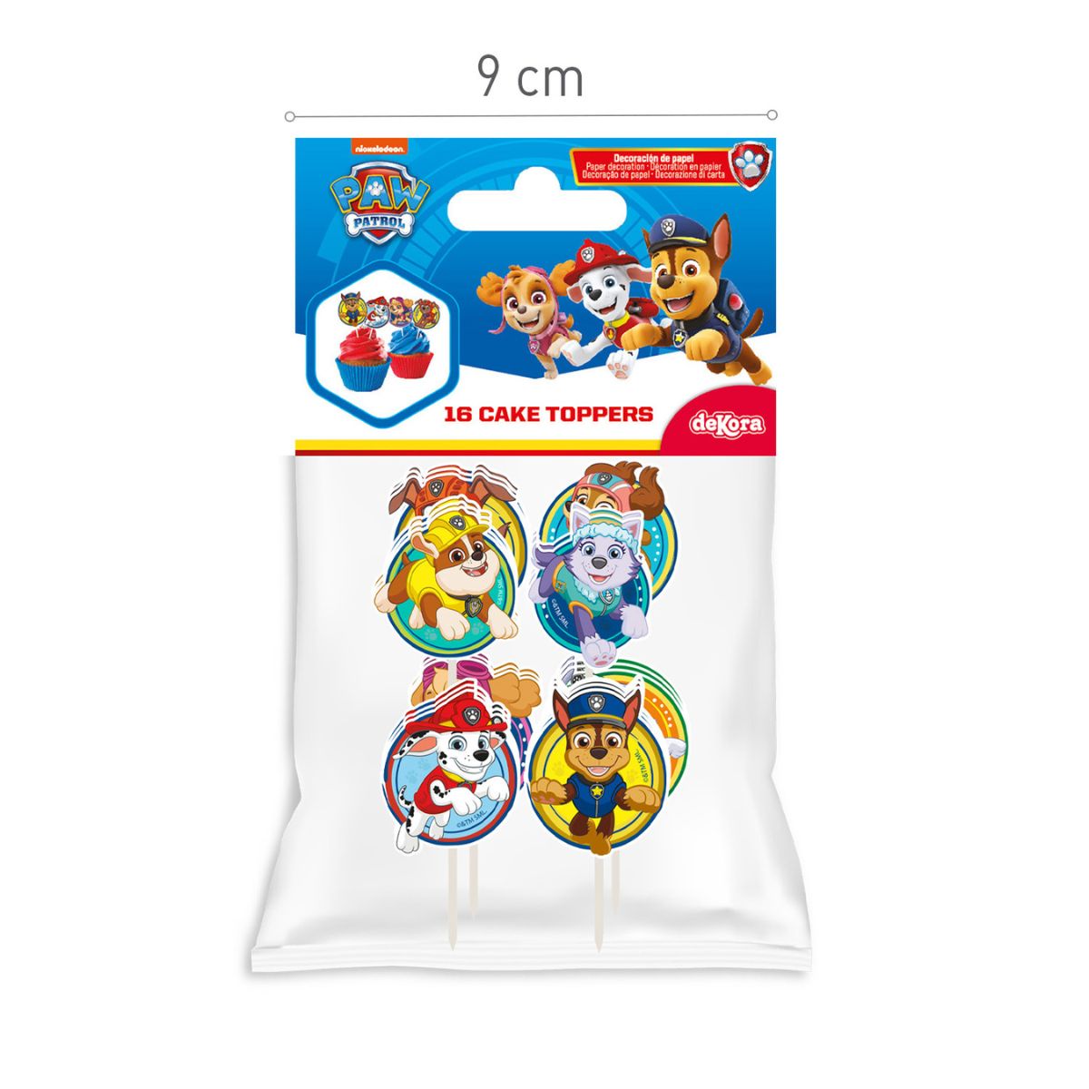 Dekora Paw Patrol Cake Toppers pk/16