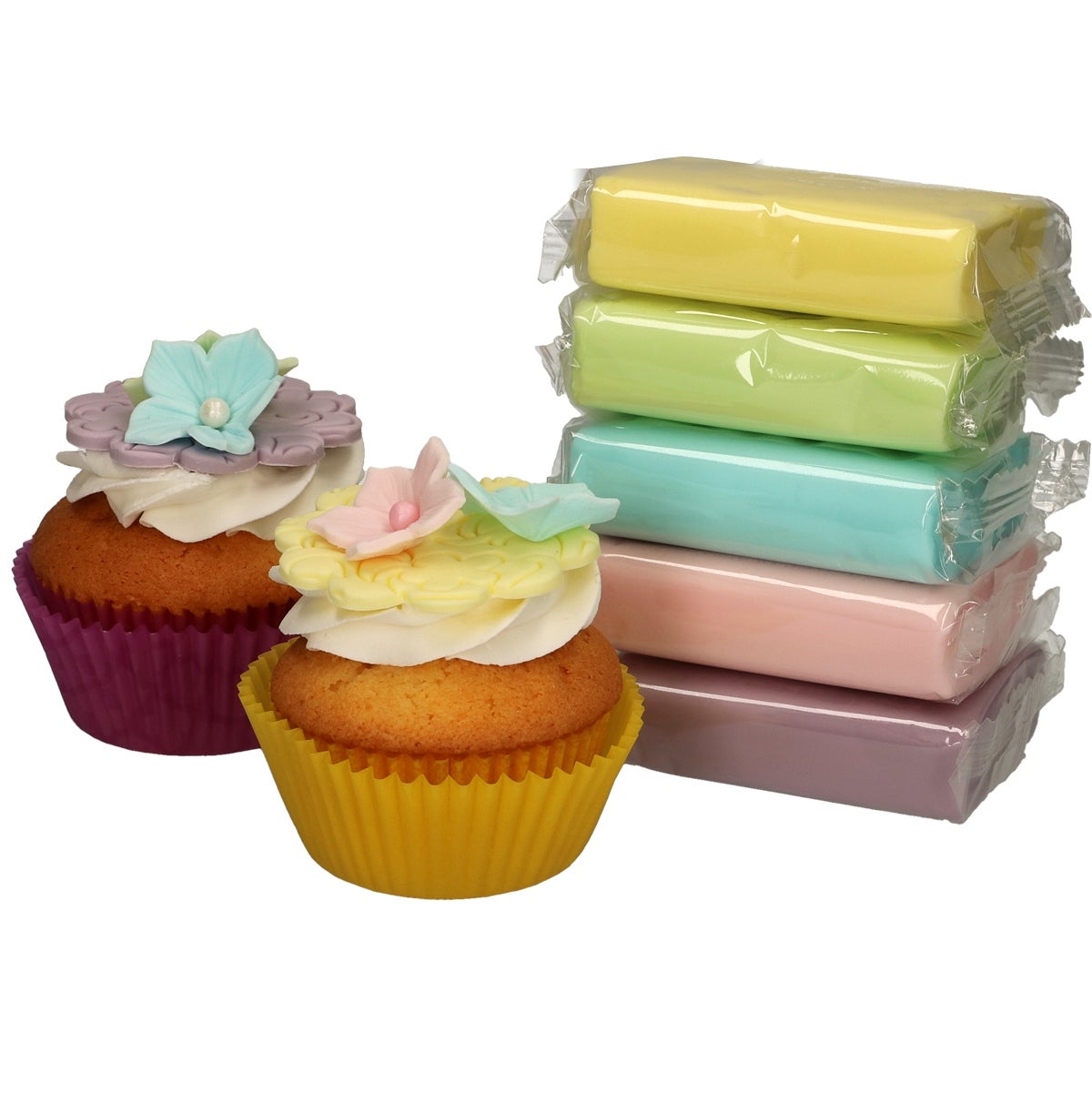 FunCakes Rolfondant Multipack Pastel Colours 5x100 g