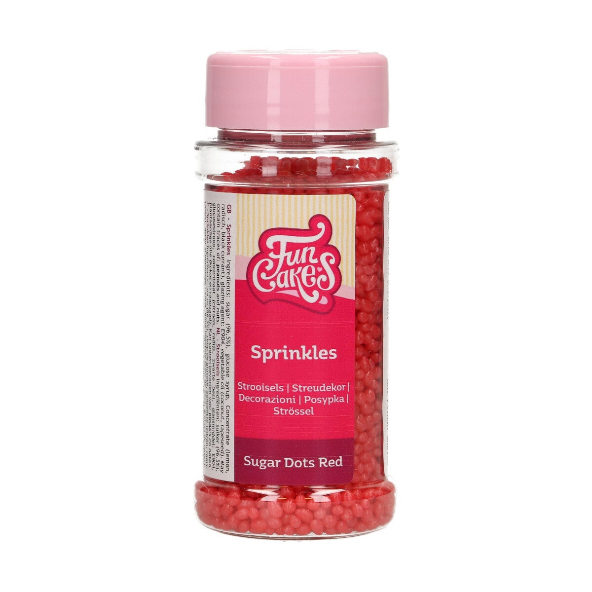 FunCakes Sugar Dots Rood 80 g