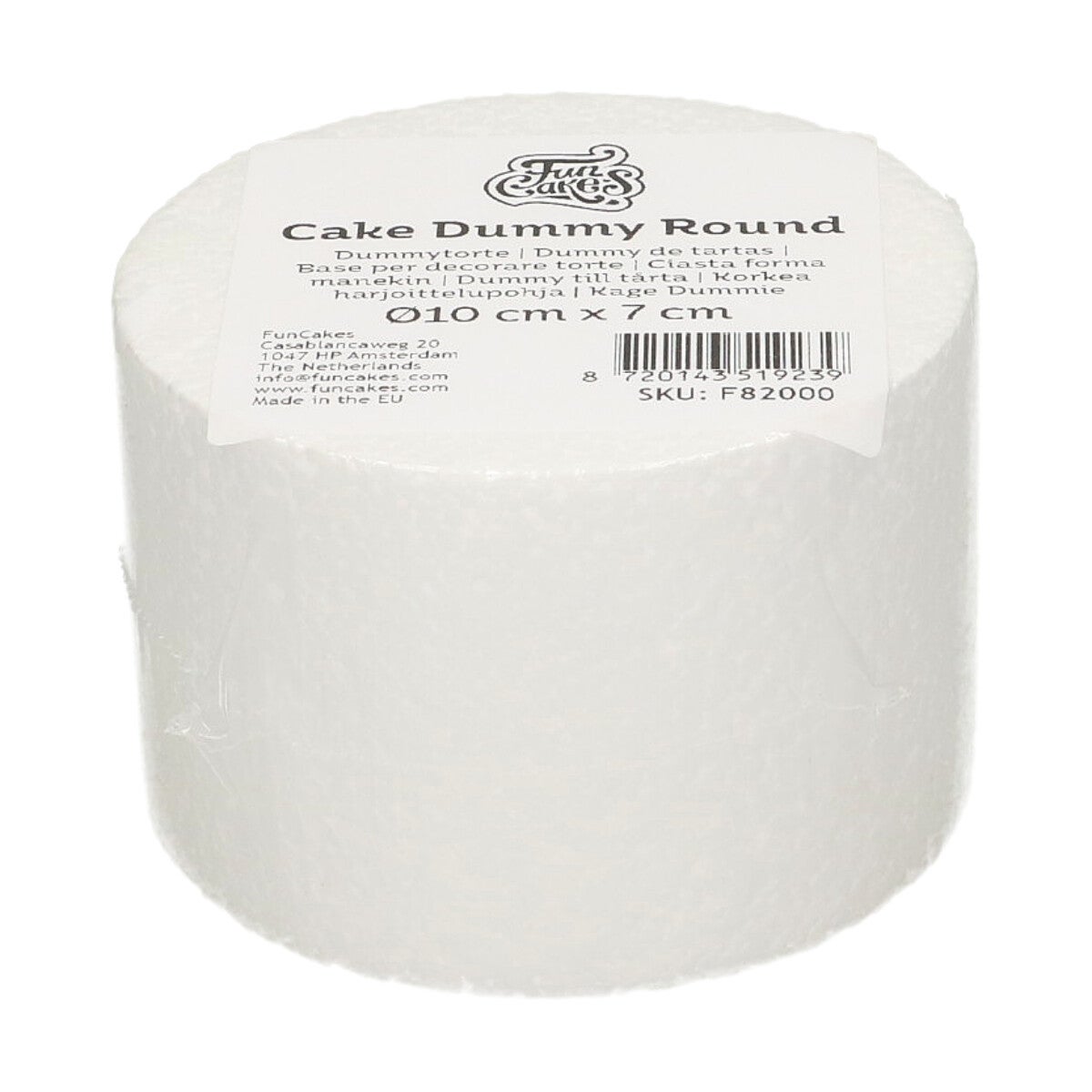 FunCakes Taart Dummy Rond Ø10 cm x 7 cm
