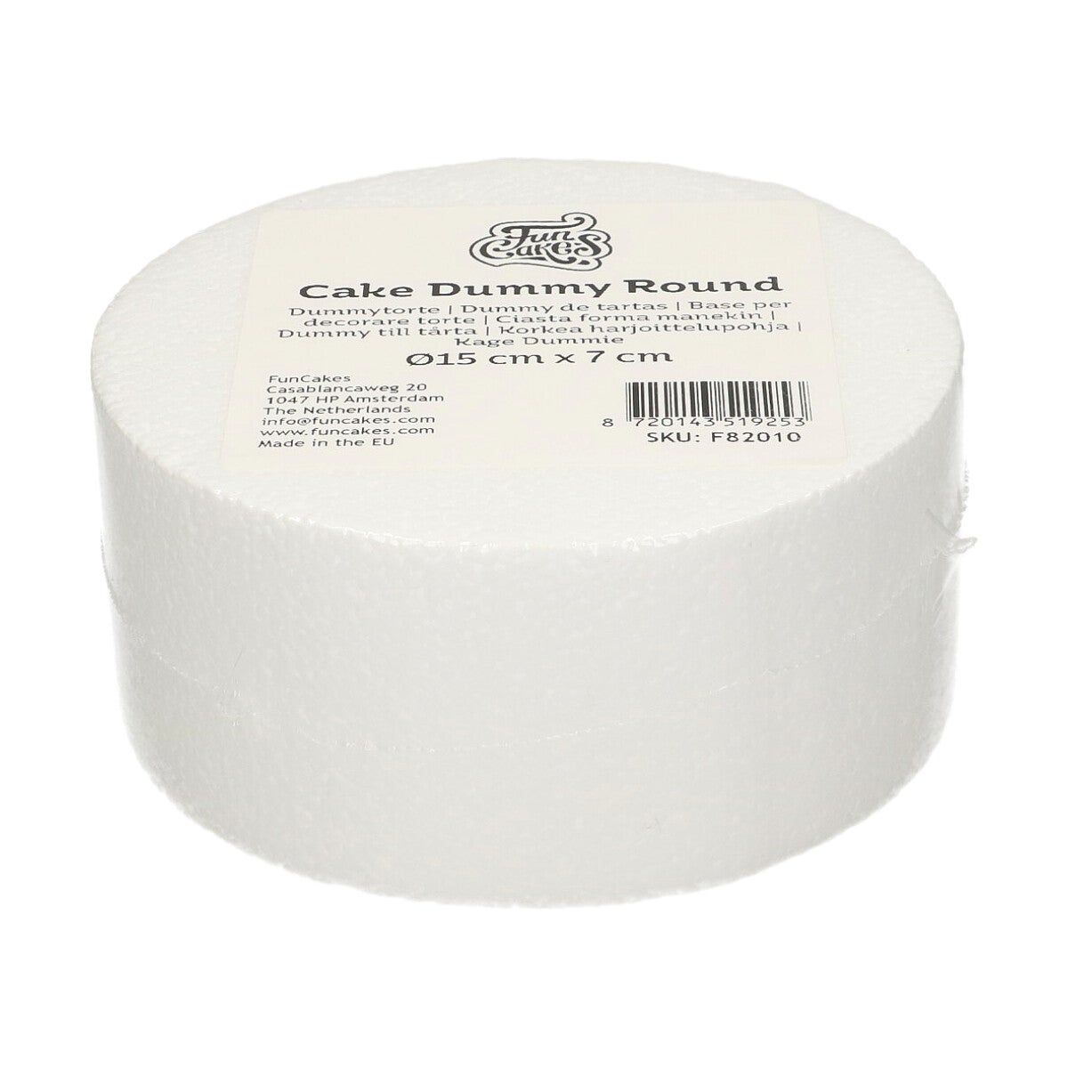 FunCakes Taart Dummy Rond Ø15 cm x 7 cm