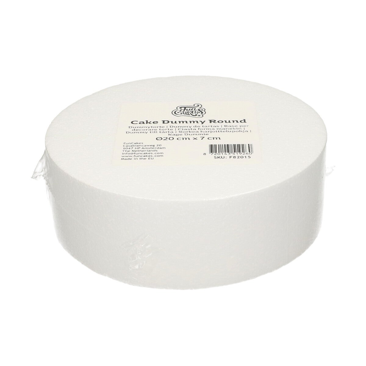 FunCakes Taart Dummy Rond Ø20 cm x 7 cm