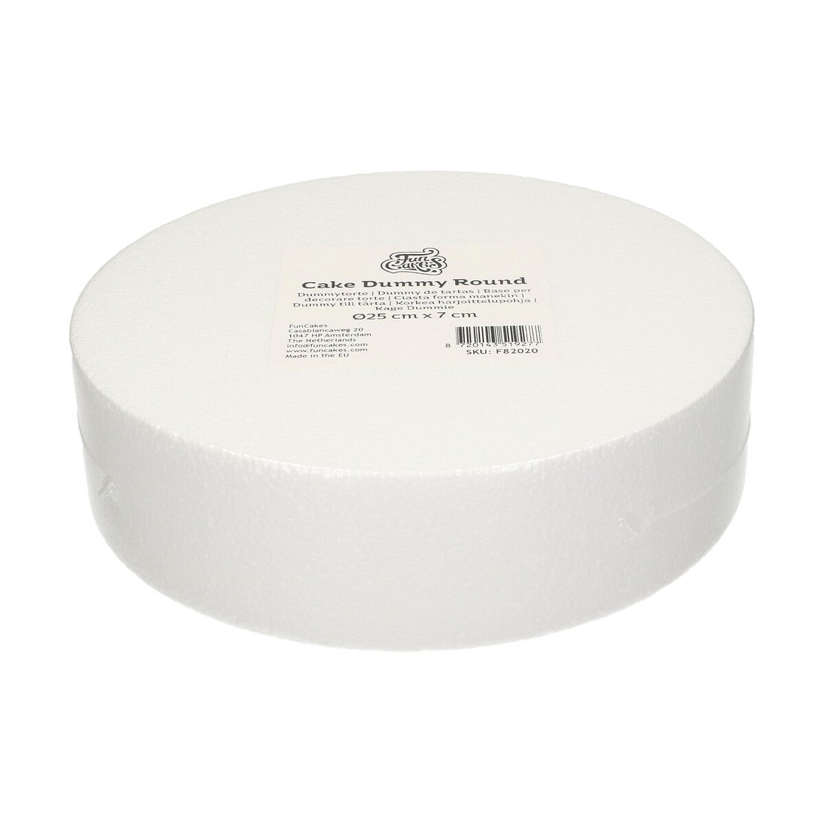 FunCakes Taart Dummy Rond Ø25 cm x 7 cm