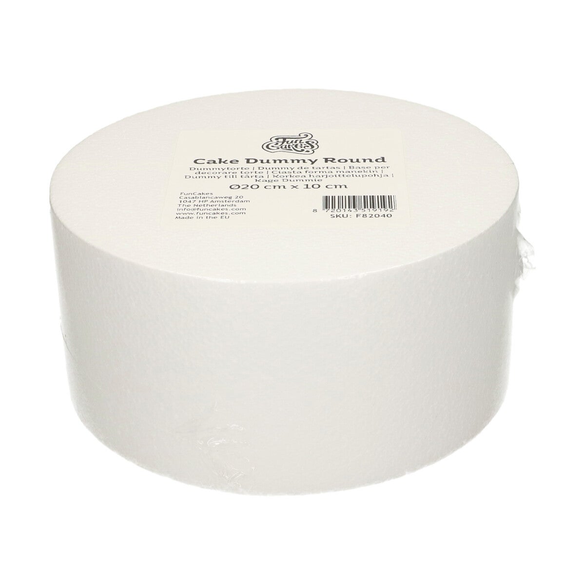 FunCakes Taart Dummy Rond Ø20 cm x 10 cm