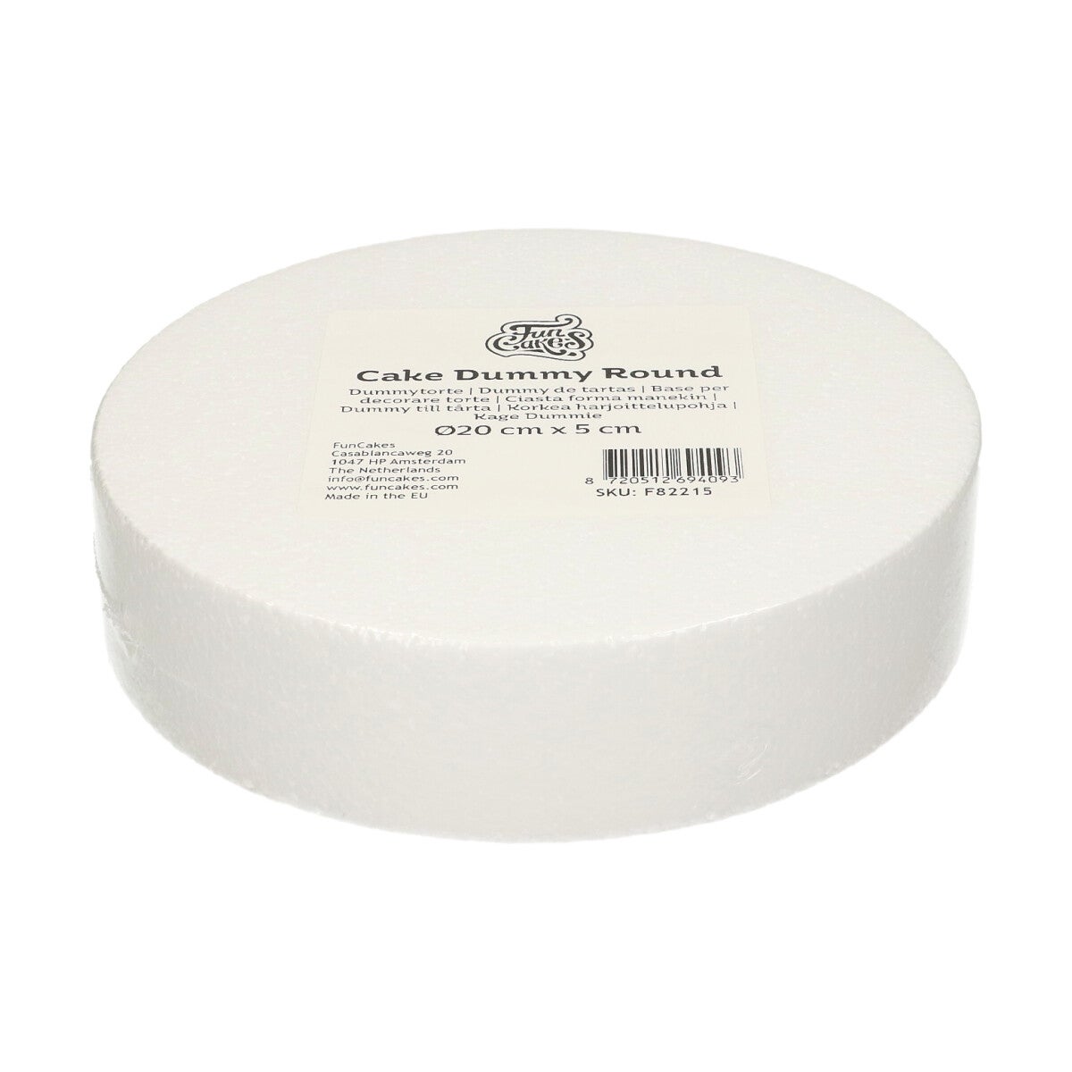 FunCakes Taart Dummy Rond Ø20 cm x 5 cm
