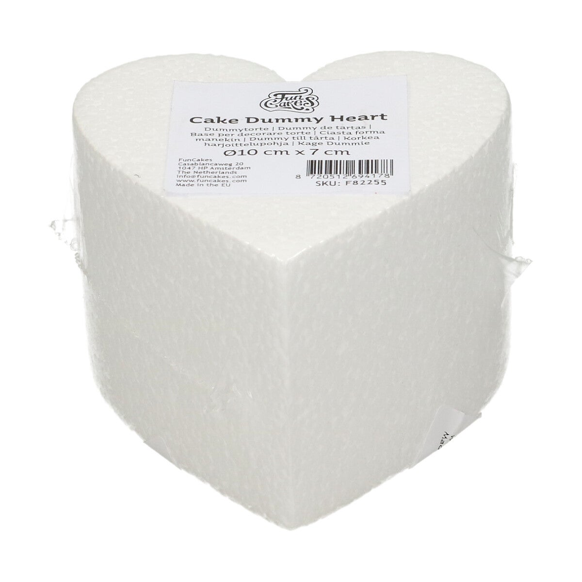 FunCakes Taart Dummy Hart Ø10 cm x 7 cm